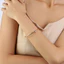 Vòng tay phong cách nút thắt bằng thép titan thời trang có mạ điện cho người theo xu hướng và giới trẻ