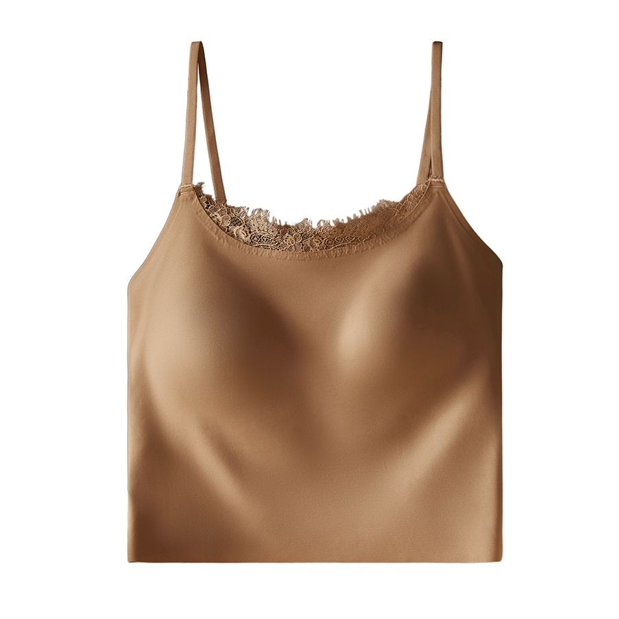 Camisole nữ ren mềm mại có miếng lót ngực, thiết kế đẹp mắt cho mùa hè