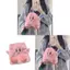 Pink Heart Girl Sang Trọng Đáng Yêu Tote Mềm Có Túi Bảo Quản Di Động Mặc Thường Ngày