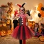 Trang phục cô gái khiêu vũ Joker cho trẻ em Váy Tutu bằng vải Polyester cho các bữa tiệc theo chủ đề