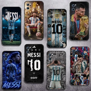 Realme 8S 8i 9i 9 Pro Plus C2 C3 C11 C12 C15 C17 Khả năng tương thích TPU Vỏ mềm Vỏ bảo vệ điện thoại A8 Lionel Messi