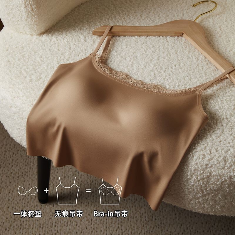 Camisole nữ ren mềm mại có miếng lót ngực, thiết kế đẹp mắt cho mùa hè