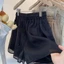 Quần short gạc đa năng Hàn Quốc dành cho nữ mùa hè, lưng thun rộng, giảm béo, quần thể thao lưng