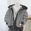 Áo khoác cardigan có mũ trùm đầu phong cách mới mùa xuân cho bé trai và bé gái, áo len sọc sành