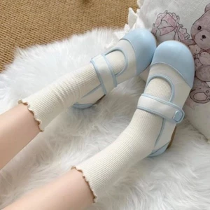 Màu Hồng Siêu Dễ Thương Chữ Velcro Giày Vải Nữ Trắng Giày Nữ Nhẹ Nhàng Và Giày Đa Năng