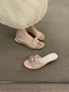 Low-heeled Small Fragrant Gentle French Slippers Fairy Shoes Outer Wear With Skirt Vacation S