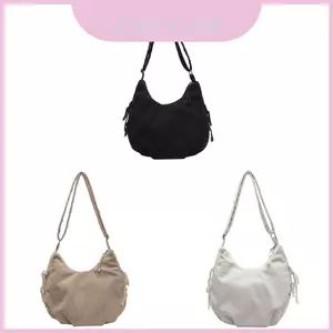 Túi Tote vải nhung Cotton có khóa kéo để sử dụng hàng ngày văn phòng và