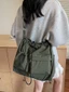 Tote Nylon hợp thời trang du lịch với thiết kế mềm mại và thiết kế bỏ túi tiện lợi Sử dụng ngoài trời để