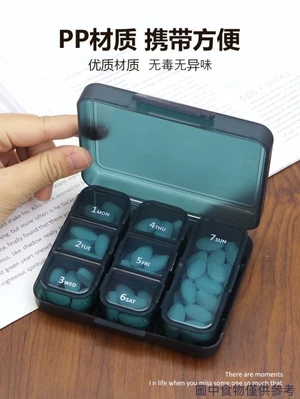 Hộp Đựng Thuốc Di Động Một Tuần Bảy Ngày Tuần Chăm Sóc Sức Khỏe Thuốc Thuốc Phụ Đóng Gói Hộp Bảo Quản Ăn Thuốc Tiện Lợi Di Động Hộp Đựng Thuốc Nhỏ