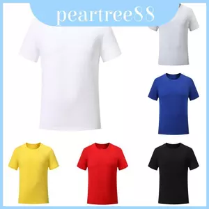 Áo thun nam nữ trơn Cotton thoải mái và phong cách ngắn tay đơn giản