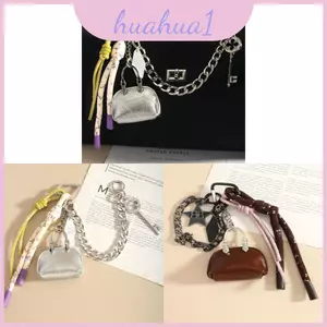 Bộ sưu tập Miu Pu Dây chuyền túi da có chìa khóa Pentagram dành cho những người đam mê thời trang