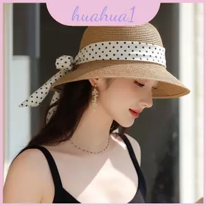 Mũ Rơm Thời Trang Mùa Hè Có Vành Lớn Và Chất Liệu Raffia Thoáng Khí Cho Nữ