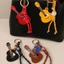 Đàn Guitar Pu Túi Thời Trang Phụ Kiện Móc Khóa Handmade Để Mang Theo Thường Ngày