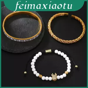 Unisex Thép Titan La Mã Vòng Tay Vòng Tay Có Mạ Điện Hoàn Thiện Cho Thời Trang Nam Nữ Quà Tặng
