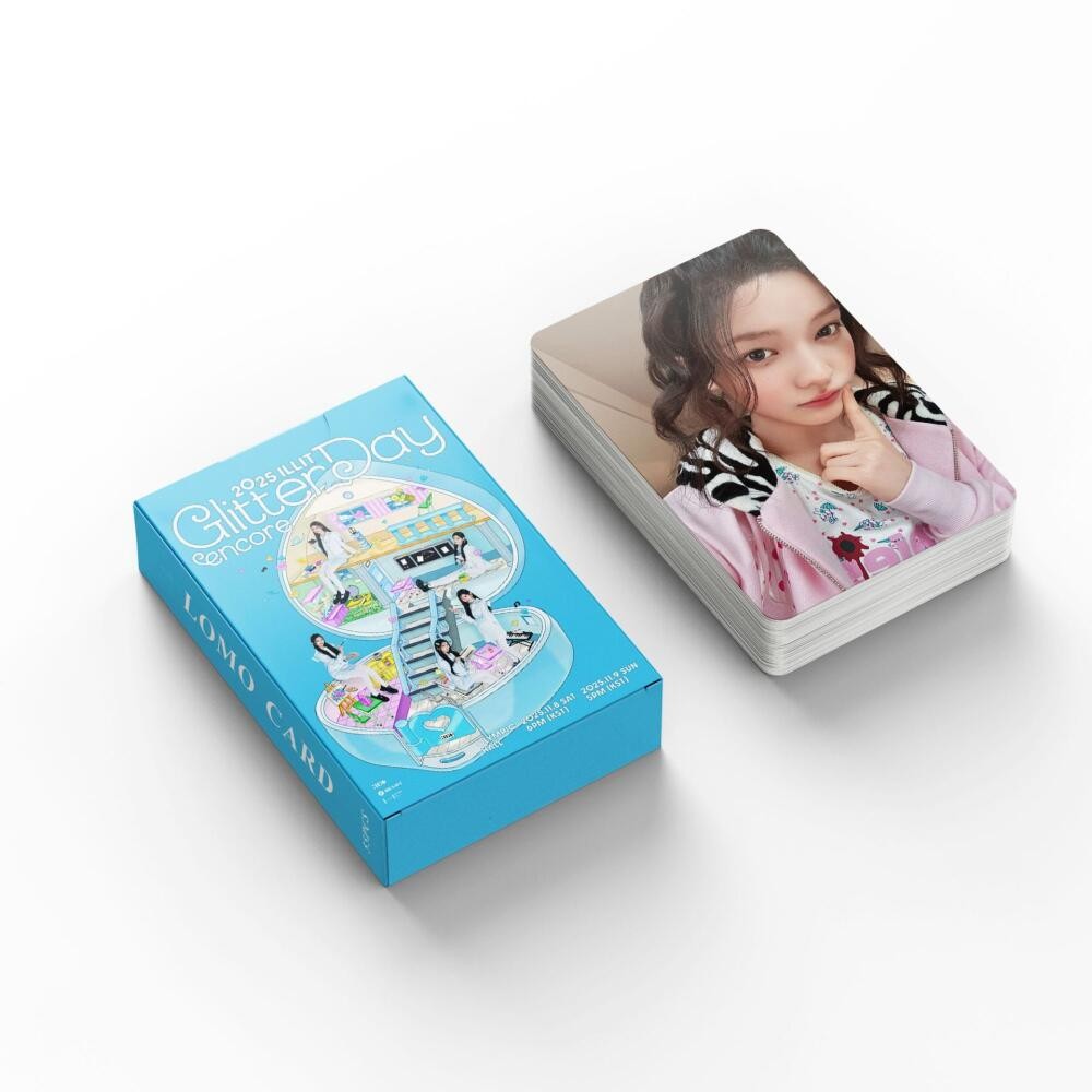 LINXX 55 CHIẾC ILLIT 2025 Long Lanh Ngày Fan Họp Lomo Thẻ Bộ Sưu Tập Ba Chiều K-Pop Nhóm Cô Gái Hàng Hóa Quà Tặng
