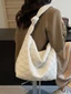 Tote Cotton vừa với các yếu tố tương phản cho phụ kiện thời trang hàng ngày