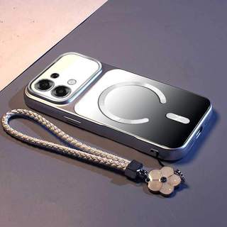 Ốp Lưng Cho OPPO A6 Pro 4G A6 Pro 5G Matte Cửa Sổ Lớn Nhiều Màu Sắc Vỏ Điện Thoại Kim Loại Thẩm Mỹ Vòng Từ Tính Mạnh Thiết Kế Miễn Phí Tinh Tế Treo Dây