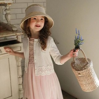Trẻ em dễ thương áo chống nắng mùa hè thu mỏng quần áo trẻ em bé gái cardigan thời trang bé gái cho