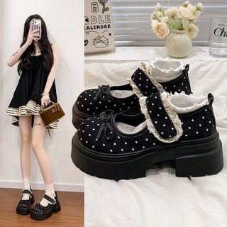 Round-toe Japanese Sweet Mary Jane Shoes For Women With Skirts Jk Single Shoes Spring Thick S
