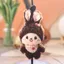 Móc khóa sang trọng có thể sưu tập Monchhichi với kích thước nhỏ gọn dành cho người sưu tập và trẻ em