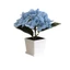 Cây nhân tạo bóng Hydrangea có bề mặt kết cấu để trang trí tiệc tại nhà và ngoài trời