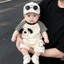 Áo liền quần mỏng mùa hè cho bé, Áo liền quần ngắn tay hình chú chó con dễ thương, Bộ áo liền