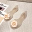 Jelly Shoes Women's New Summer Vacation Beach Shoes Fish Mouth Flat Bottom Transparent Candy Col