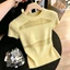 Light And Mature Round Neck Sweater For Women, Slim And Versatile Commuting Temperament Short