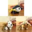 Chó Bánh Mì Pháp Sang Trọng Đồ Chơi Móc Khóa Với Pp Cotton Làm Đầy Thiết Kế Động Vật Đáng Yêu Cho Cá Nhân