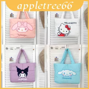 Túi cầm tay Kuromi sành điệu bằng Nylon có chi tiết thêu cho bé gái