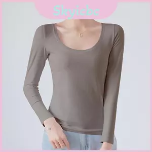 Áo thun Cotton cổ tròn màu trơn cho kịch bản công sở thông thường Du lịch và