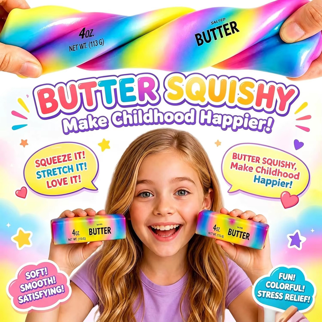 [2 CÁI] Đồ chơi căng thẳng Squishy bơ thực tế Fidget, Đồ chơi bóp mềm tăng chậm dành cho người lớn Giảm căng thẳng & Giảm lo âu