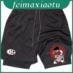 Quần short thể thao mùa hè chung cho nam với vải Polyester và dây rút mặc thường ngày cho
