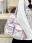 New Style Girl's Shoulder Crossbody Bag College Large Capacity Cute Student Portable Tutoring In