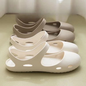 Qibu Bear Non-slip Summer Hole Shoes Women's Flat Sandals Nurse Shoes Outdoor Baotou Jelly Beach