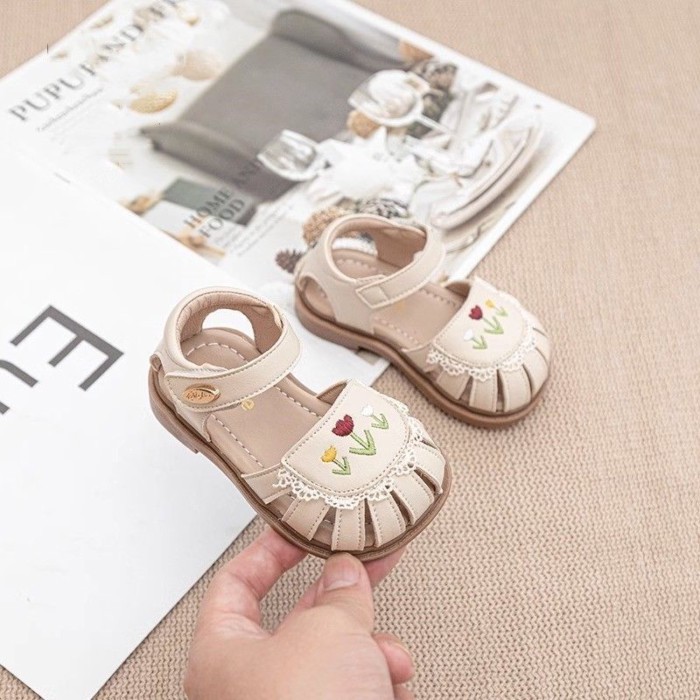 Sandals Children's Summer Toddler Sandals Soft Bottom Baby Princess Style Round Toe Show Flow