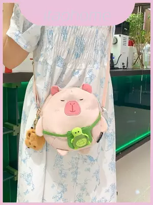 Túi Mini Capybara Nylon Mềm Có Dây Đeo Vai Đơn Và Phong Cách Hợp Thời Trang Để Sử Dụng Ngày