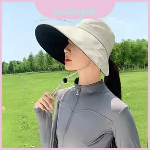 Mũ chống nắng cỡ lớn dành cho nữ có vải Polyester Cotton có thể gập lại để đi du lịch và giải trí
