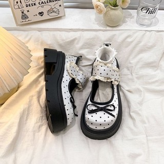 Round-toe Japanese Sweet Mary Jane Shoes For Women With Skirts Jk Single Shoes Spring Thick S