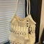 Forest Style Literary Handmade Cotton Thread Weaving Women's Seaside Vacation One-Shoulder Under