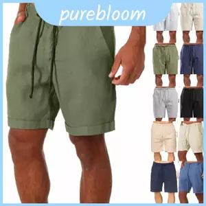 Quần short nam năm điểm thực tế có lớp lót vải lanh mềm để tăng cường sự thoải mái trong mùa hè