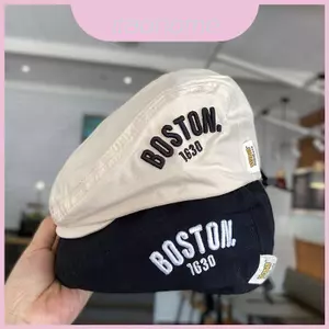 Mũ thêu chữ Cotton phong cách đường phố mùa thu cho bé trai và bé gái