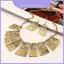Vòng cổ hình học cổ điển với dây chuyền sóng nước cho phong cách Boho sang trọng