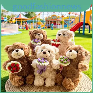 Đồ chơi nhồi bông gấu bông có chất liệu mềm cho trẻ em chơi và tặng quà