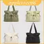 Túi Tote kẻ sọc thời trang có chất liệu Nylon để sử dụng hàng ngày Phong cách nữ đường phố