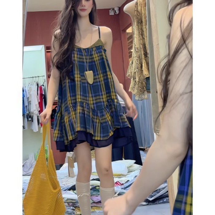 Dopamine Temperament Vest Dress, High-end Suspender Dress, Summer Women's Clothing, Beautiful