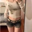 Retro Họa Tiết Da Báo Nối Denim Siêu Quần Short Nữ Mùa Hè Mới Thấp Eo Slim Slim Hot Girl Hông ba