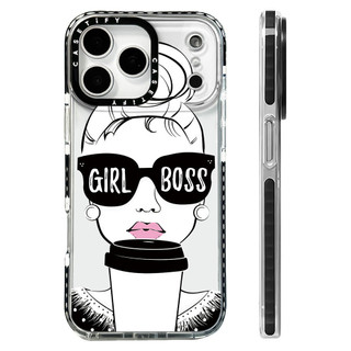 Ốp Sạc Từ Tính Không Dây Tương Thích Cho IPhone 17 Pro Max Cover Girl Lip Print Coffee 17 Pro Silicone Mềm Trong Suốt Cản 17 Vỏ Chống Sốc Không Khí