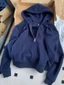 Casual Wear Pink Short Sweatshirt Jacket Women's Hooded Sweatshirt Long Sleeve Top Cardigan