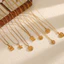 Vòng cổ ngôi sao thời trang và trái tim dành cho nữ với mạ vàng 18k và chiều dài có thể điều chỉnh